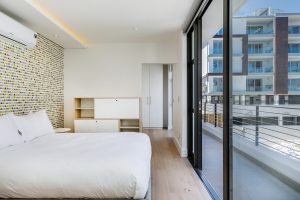 solis-402-Sea-Point-Apartment-bedroom-and-balcony