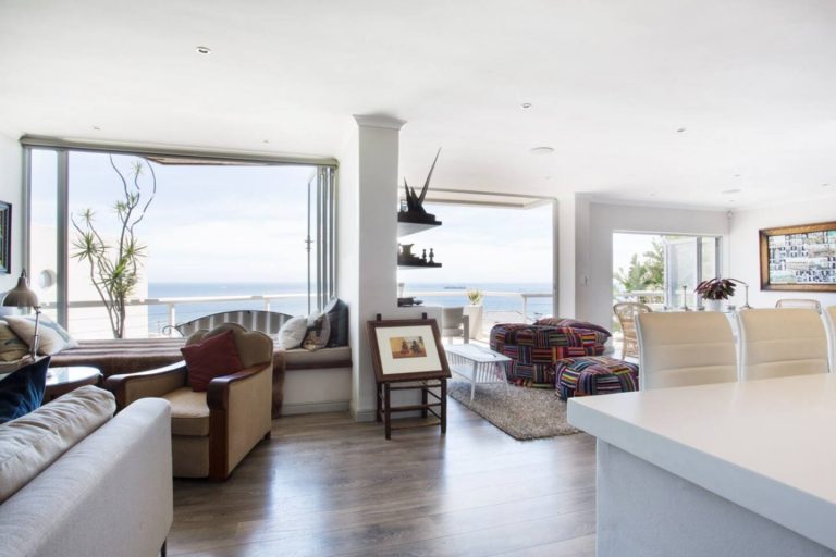 Living and Dining Room at Short Term Rental Bantry Bay Holiday Apartment - Atlantic View