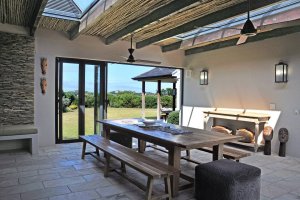 Indoor patio: dining area- meadows-plettenberg holiday accommodation