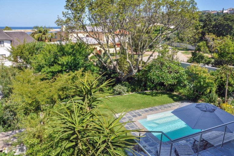 pet friendly garden with pool
