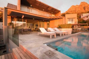 Solar Heated pool at Argyle Villa in camps Bay