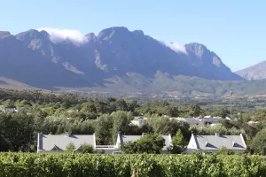Views Orchard cottage in Franschhoek