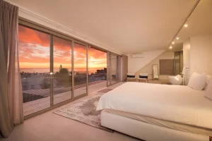 main bedroom at Argyle Villa - luxury self catering