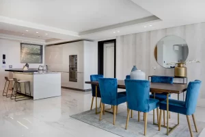 Aurum 3 bed apartment in Bantry Bay- dining area