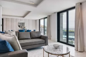 Aurum 3 bed apartment in Bantry Bay - lounge area