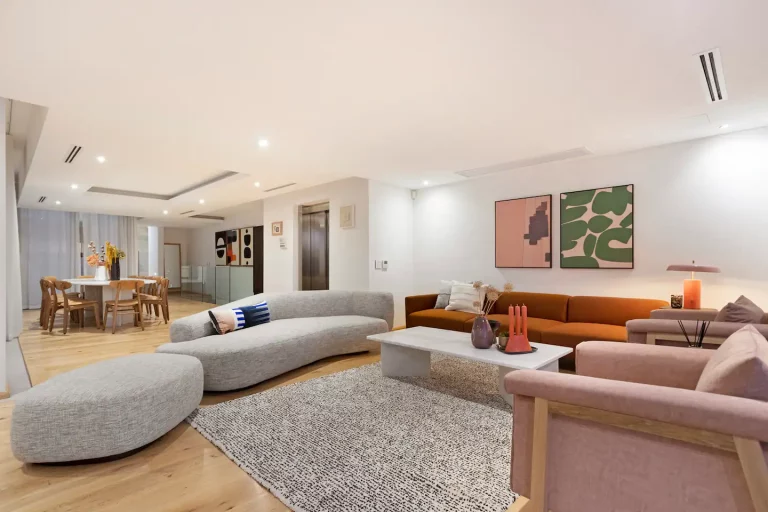 Living Room (B)- Beautifully and stylishly decorated living with seating for the whole family