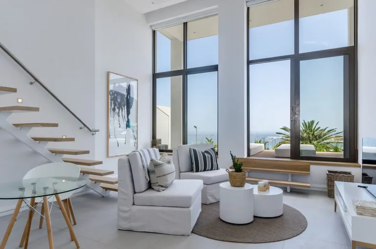 Studio (A) Living Area- Perfectly decorated studio living area with breathtaking views of the ocean